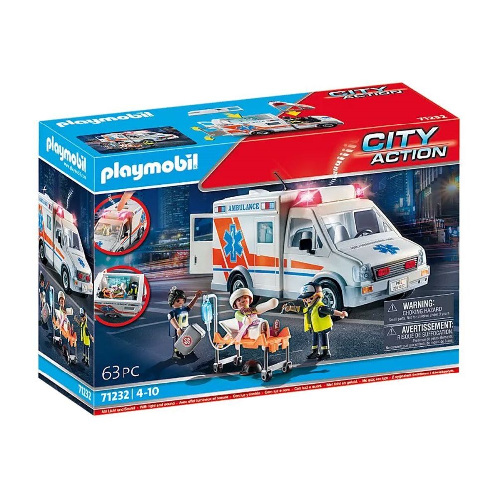 Playmobil City Action Ambulance With Siren Sounds – Toymagic