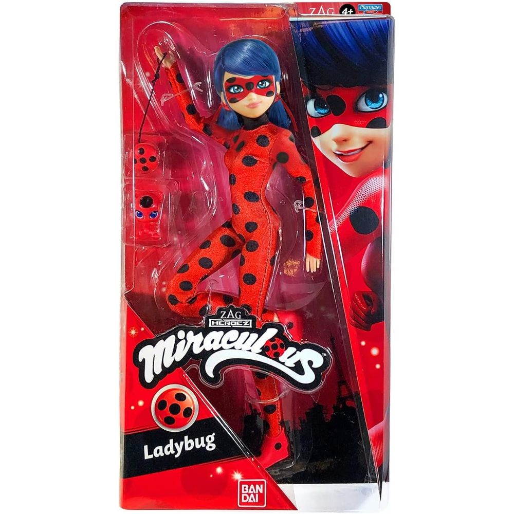 Bandai Miraculous Ladybug & Cat Noir The Movie Ladybug Fashion Doll | 26cm  Marinette Ladybug Doll with Yoyo Accessory | Miraculous Dolls from The