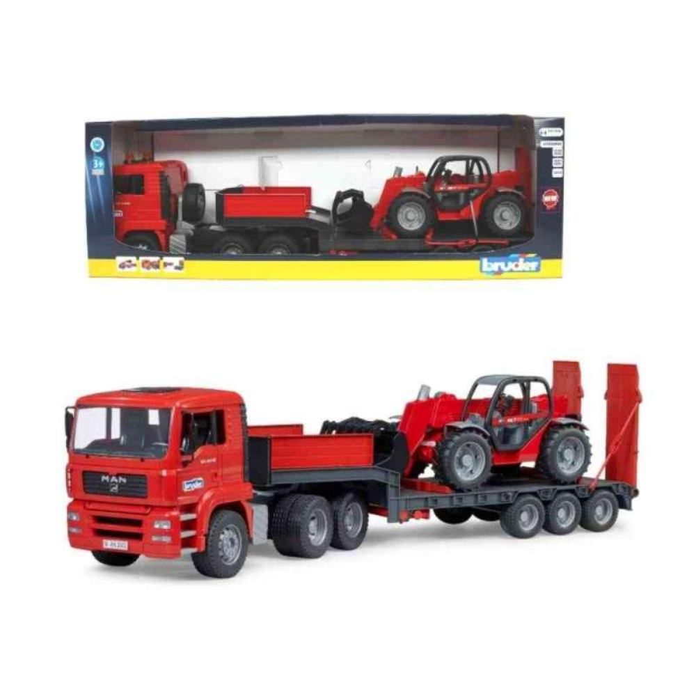 Bruder TGA Low Loader Truck with Manitou – Toymagic