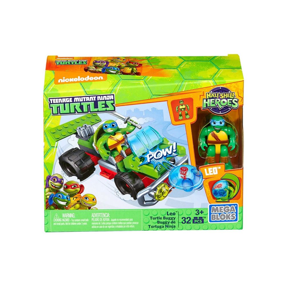 Mega Bloks Ninja Turtles Half-Shell Heroes Leo Turtle Buggy – Toymagic