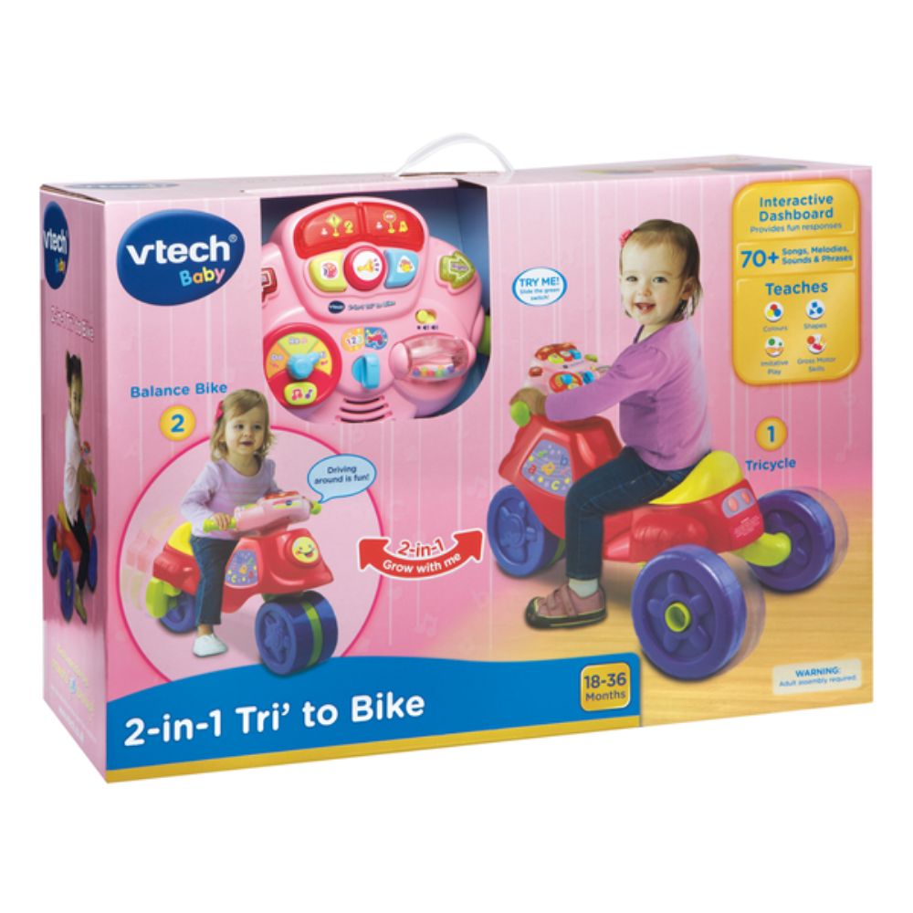 Motor Bike In Tri To Bike Vtech Vtech 2-In-1 Tri' To Bike – Toymagic