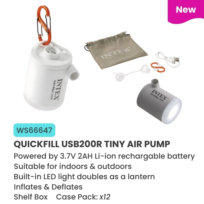 66647 Intex 66647- QuickFill 200R Tiny Air Pump – Toymagic