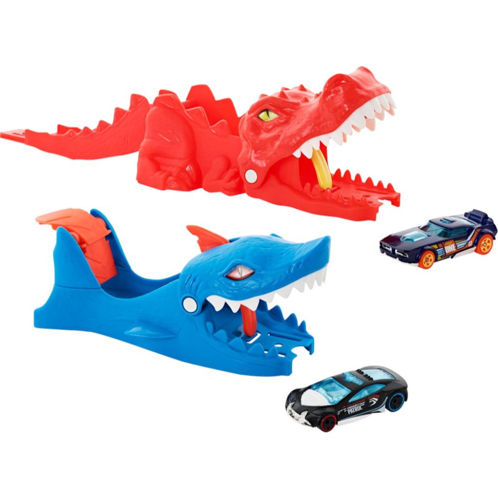 ✓ Hot Wheels City Dino Launcher with Die-Cast Vehicle Car Play