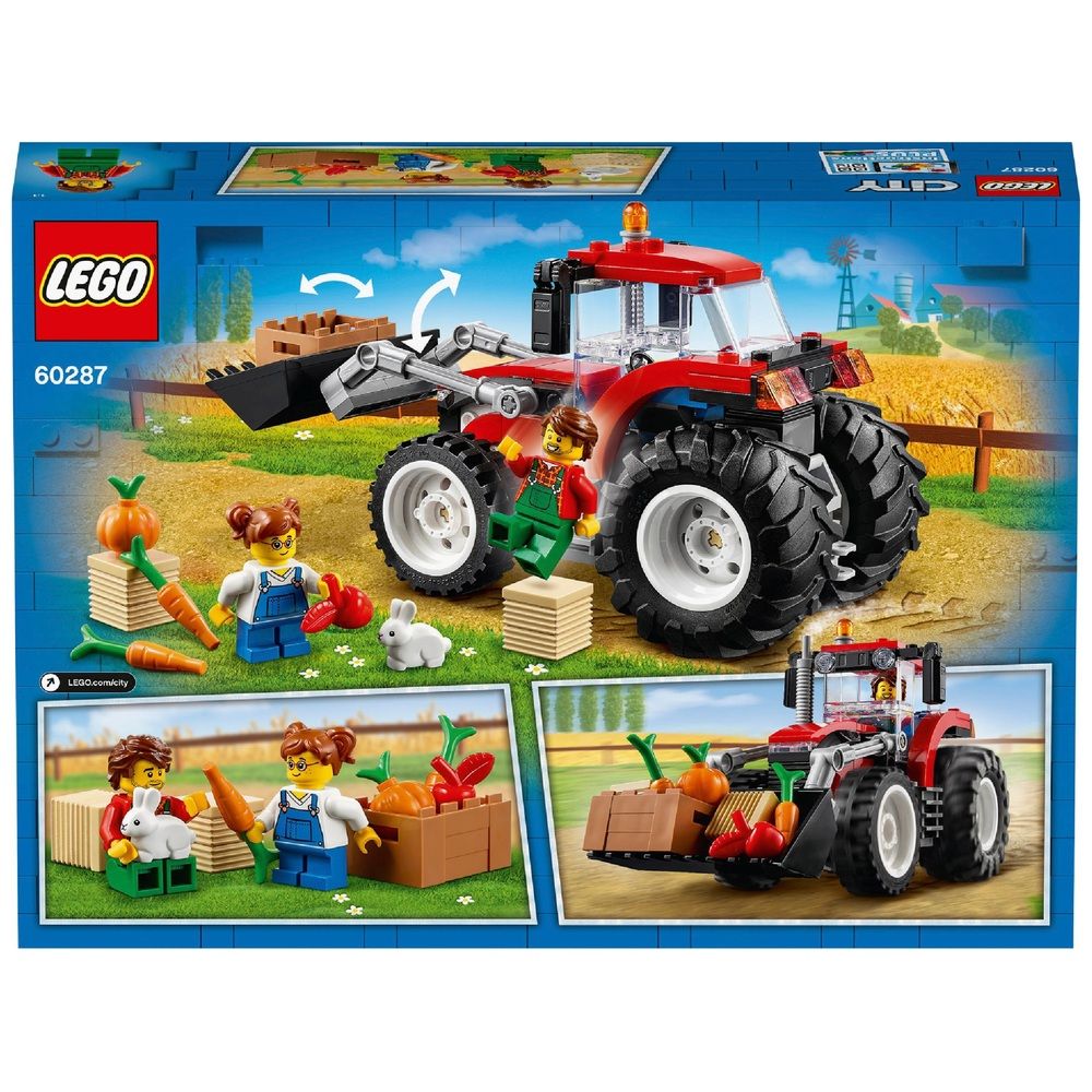 Red Tractor Lego City Tractor 60287 LEGO 60287 City Tractor – Toymagic