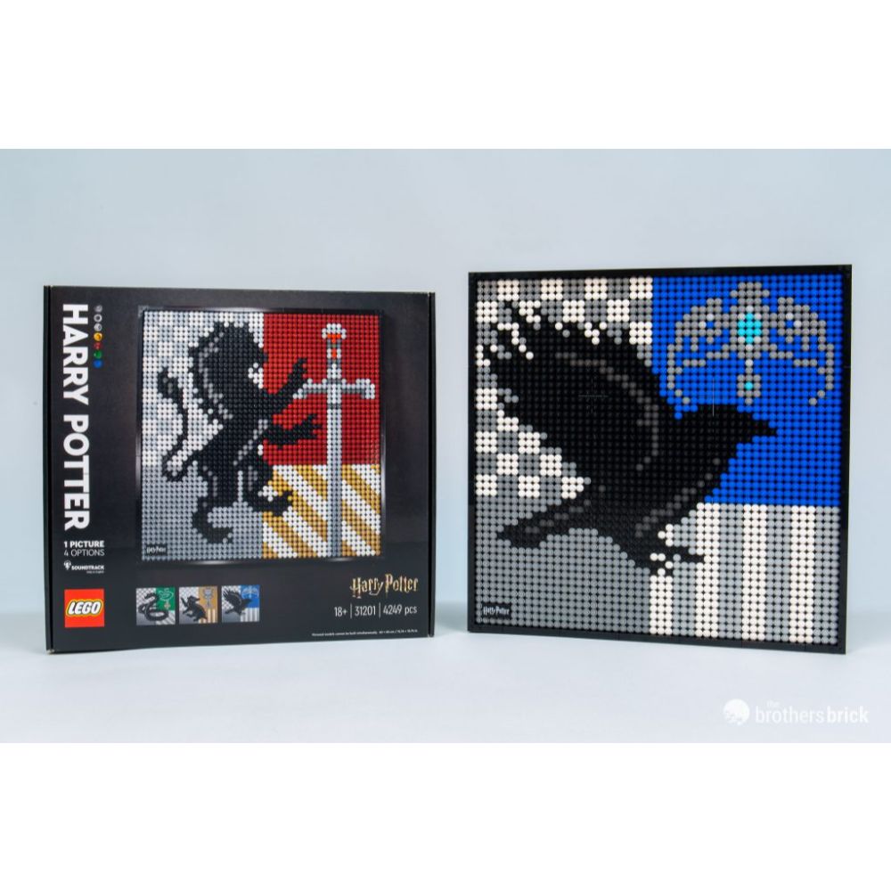 Lego Mosaic Lego Hogwarts Crests LEGO 31201 Art Harry Potter