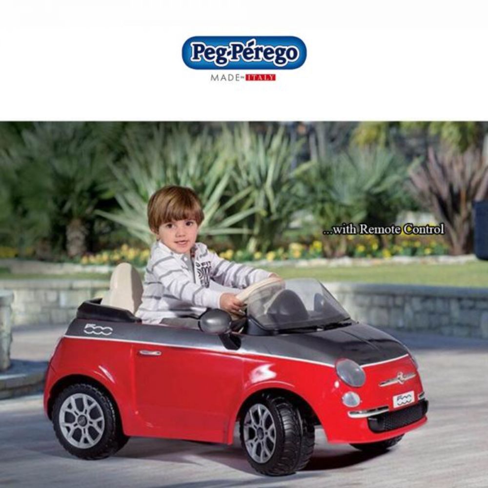 peg perego fiat Peg Perego Fiat 500 Red/Grey 6V with Remote – Toymagic