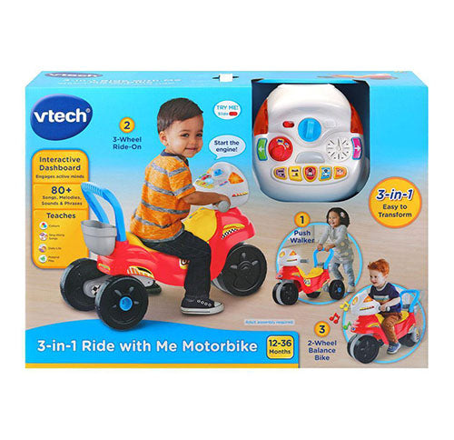 VTech 3-in-1 Ride Me Motorbike – Toymagic - Main Image